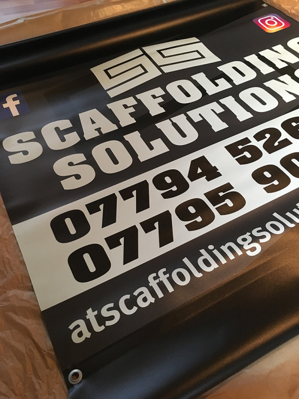 double sided scaffold banner signs